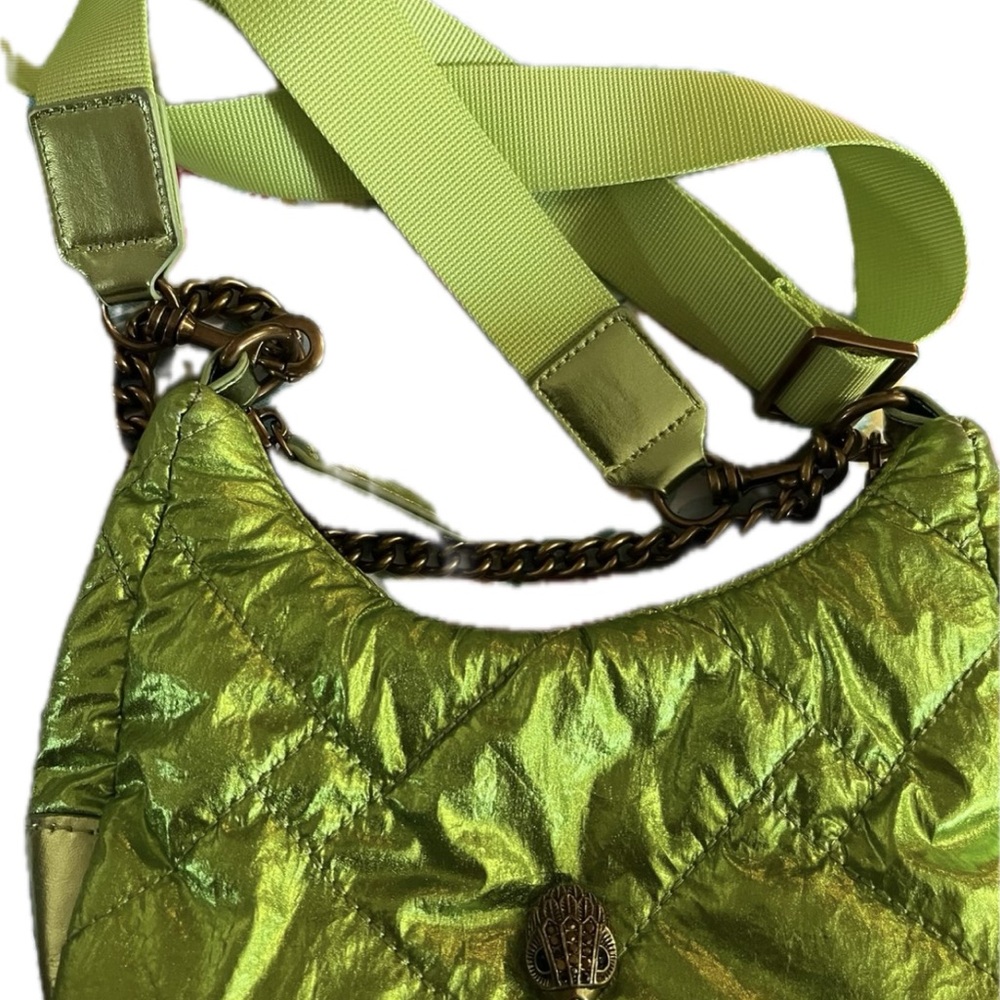 Kurt Geiger Out of Stock Metallic Lime Crossbody Bag. EUC - Picture 8 of 8